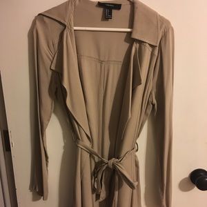 A long light tan jacket